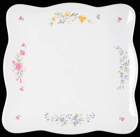 Meadow Lane 8" Square Buffet Plate