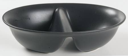 Midnight Sun 10" Oval Divided Vegetable Bowl