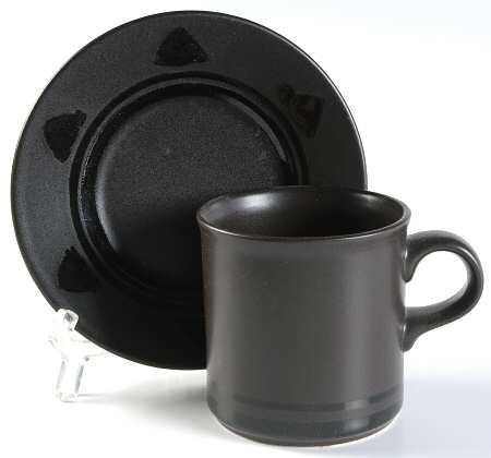 Midnight Sun Flat Cup & Saucer Set