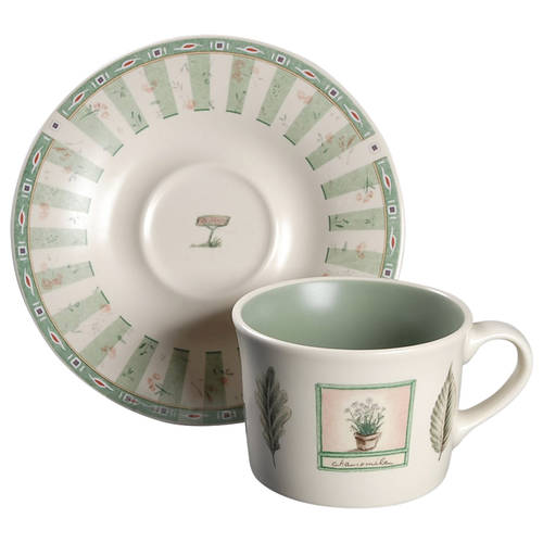 Naturewood Flat Cup & Saucer Set