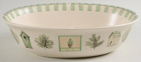 Naturewood 10" Oval Vegetable Bowl