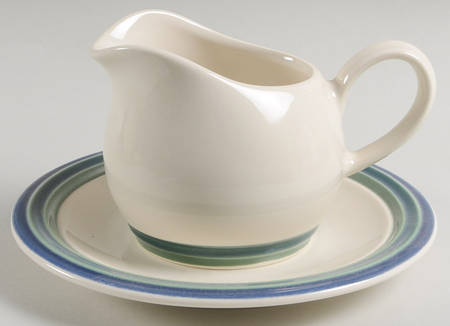 Ocean Breeze Round Gravy Boat & Underplate