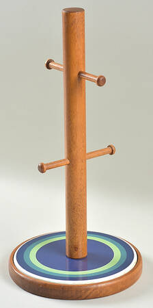 Ocean Breeze Wood Wall Hanging Mug Rack