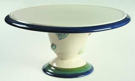 Ocean Breeze 11" Diameter Pedestal Cake Stand