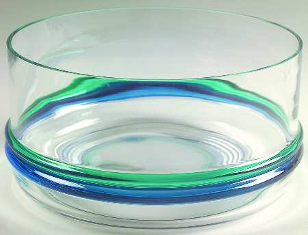 Ocean Breeze Large Glassware Salad Bowl