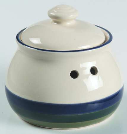 Ocean Breeze Garlic Keeper & Lid