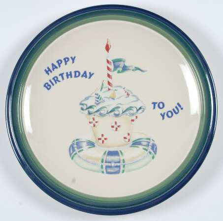 Ocean Breeze "Happy Birthday" Dinner Plate