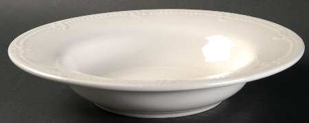 Pearl Brocade Large Rim Soup Bowl