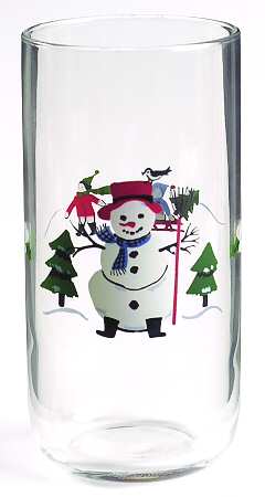 Snow Village 16 Oz Glassware Tumbler