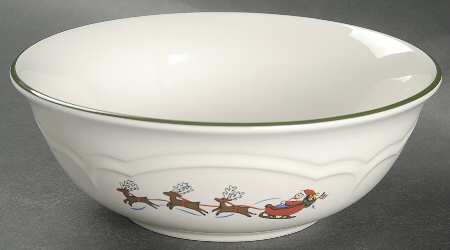 Snow Village Super Soup/Cereal Bowl