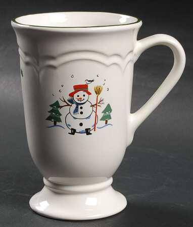 Snow Village Pedestal Mug
