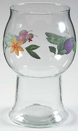 Summer Garden Glass Pillar Float Candleholder