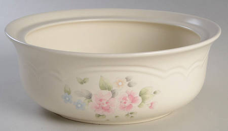 Tea Rose 2 Qt Round Covered Casserole No Lid