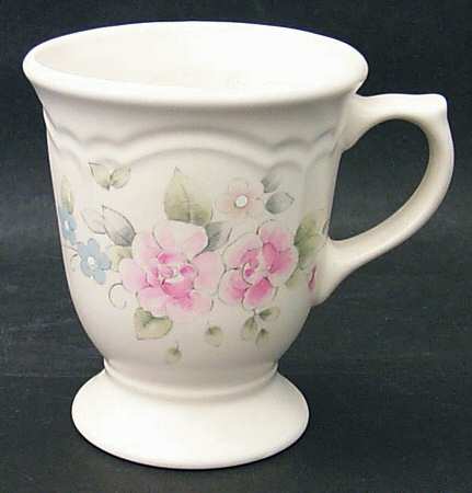Tea Rose Extra Large 16 Oz Pedestal Mug by Pfaltzgraff