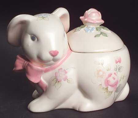 Tea Rose Figural Sugar Bowl & Lid
