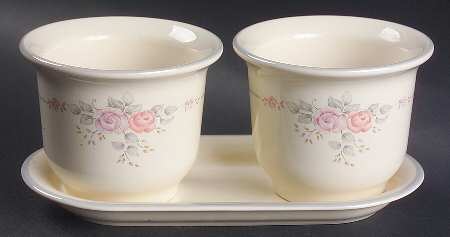 Trousseau Herb Pots with Tray (2 Pots,1 Tray)