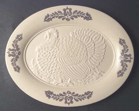 Village (Made in USA) 18" Embossed Turkey Platter