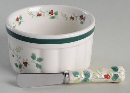 Winterberry Dip Bowl & Spreader Set
