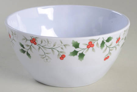 Winterberry Melamine Soup/Cereal Bowl