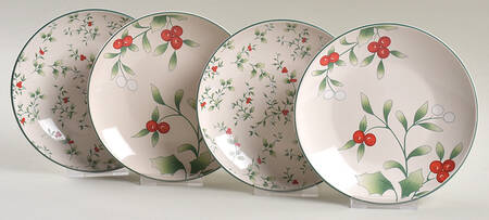 Winterberry Appetizer Plate - Set of 2 Each (Motif 18-19)