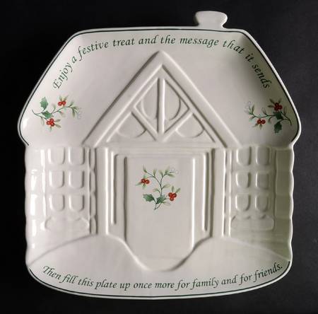 Winterberry House Shape Sharing Plate