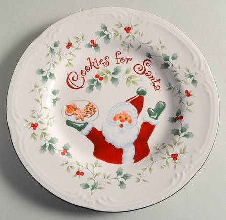 Winterberry "Cookies for Santa" Plate