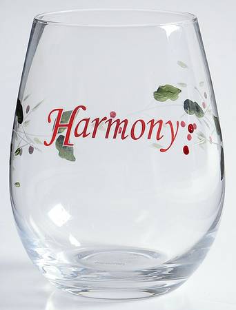 Winterberry Sentiment Stemless Wine Glass