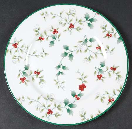 Winterberry Melamine Salad Plate