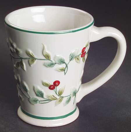 Winterberry Embossed Mug