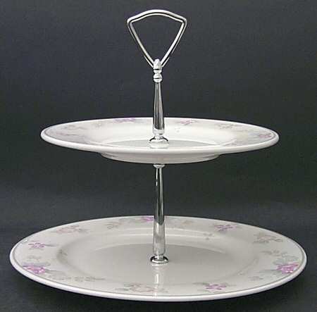 Wyndham 2 Tiered Serving Tray (Dinner & Salad Plate)