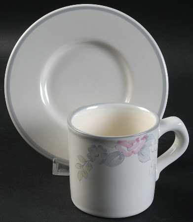 Wyndham Flat Demitasse Cup & Saucer Set