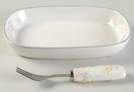 Wyndham Hors d'Oeuvre Set (Tray and Fork)