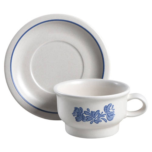 Yorktowne Flat Cup & Saucer Set