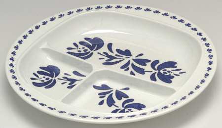 Yorktowne Melamine Adult Divided Plate