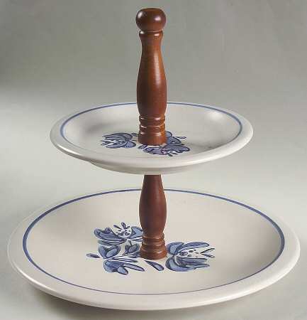 Yorktowne 2 Tiered Serving Tray (Dplm1 & Spsm)