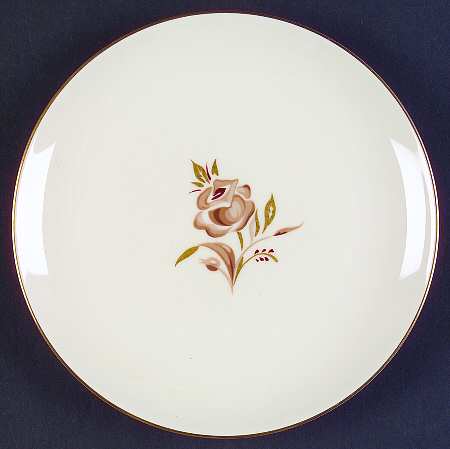 Brown Rose Bread & Butter Plate by Pickard