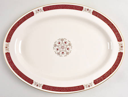 Wellington 14" Oval Serving Platter by Pickard