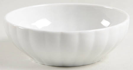 Culinaire White 4" Individual Ribbed Bowl