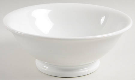 Culinaire White 8" Salad Serving Bowl