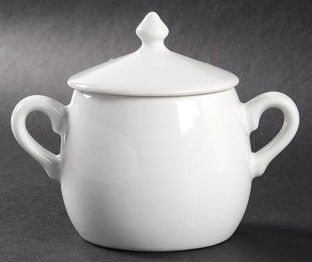 Culinaire White Large Handled Marmite & Lid