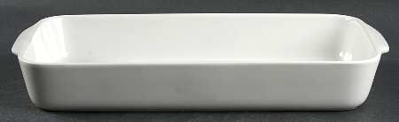 Culinaire White 12" Rectangular Baker