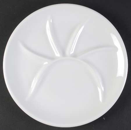 Culinaire White Fondue Plate