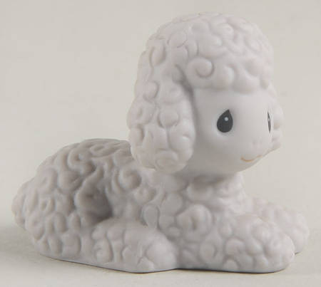 Come Let Us Adore Him-Nativity Olive Branch-Black Sheep Lying - No Box-Olive Branch Mark