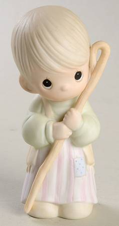 Come Let Us Adore Him-Nativity Olive Branch-Shepherd With Crook - No Box-Olive Branch Mark