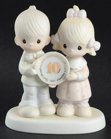 God Blessed Our Years Together Vessel-God Bless Our Years Together 10th - Vessel Trademark With Box