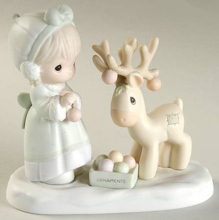 Merry Christmas Deer Butterfly-Merry Christmas Deer - Butterfly Trademark With Box by Precious Moments