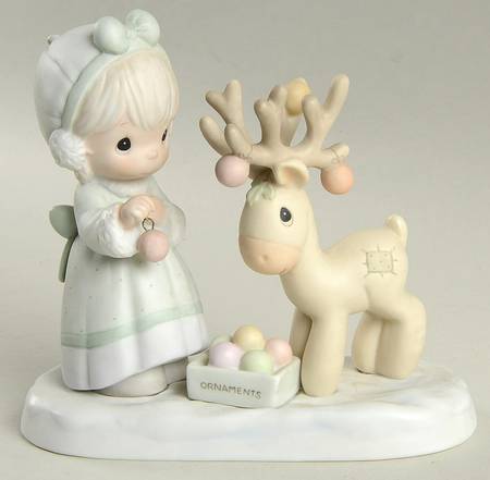 Merry Christmas Deer Bow & Arrow-Merry Christmas Deer - Bow&Arrow Trademark, No Box by Precious Moments