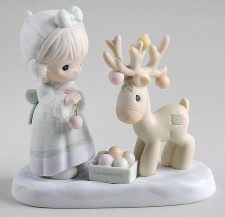Merry Christmas Deer Flame -Merry Christmas Deer - Flame Trademark With Box by Precious Moments
