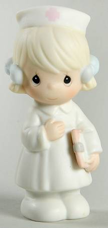 Sugar Town Figurines & Houses Jan-Ship-Nurse Holding Clipboard - Ship Trademark, No Box