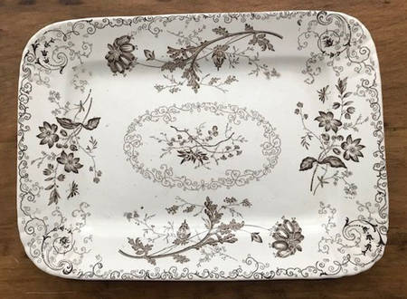 Chelsea Brown 12" Rectangular Serving Platter